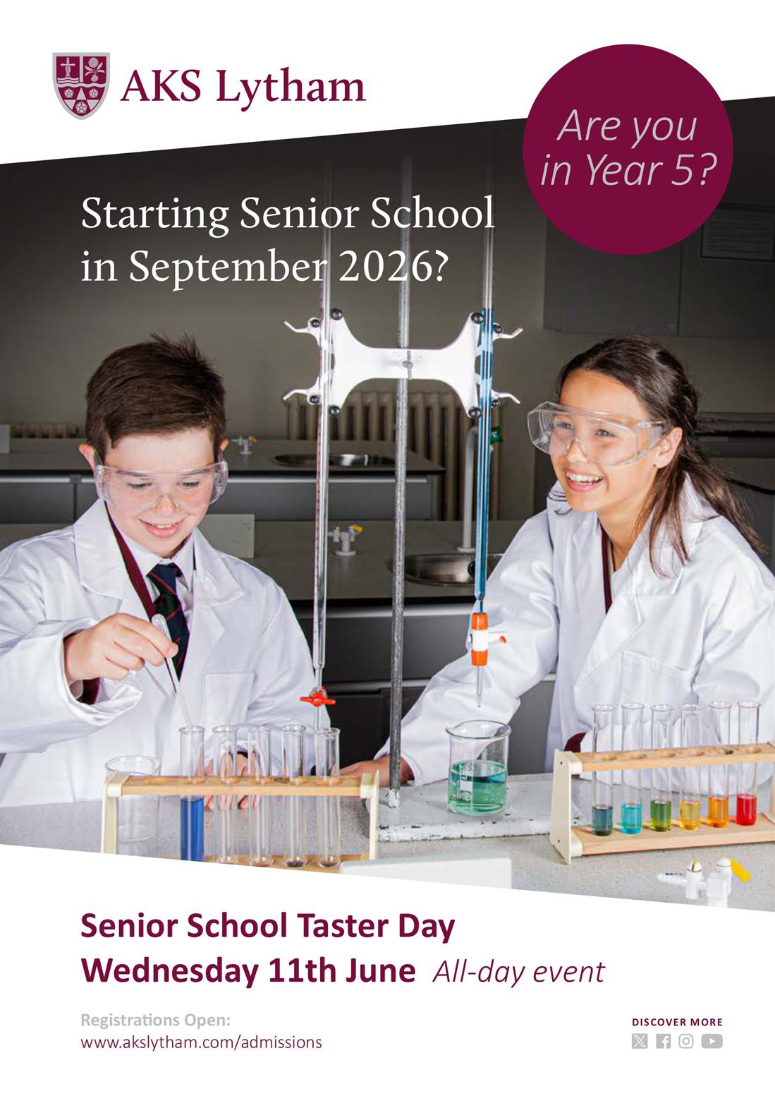 Senior School Taster Day - for Year 5 pupils