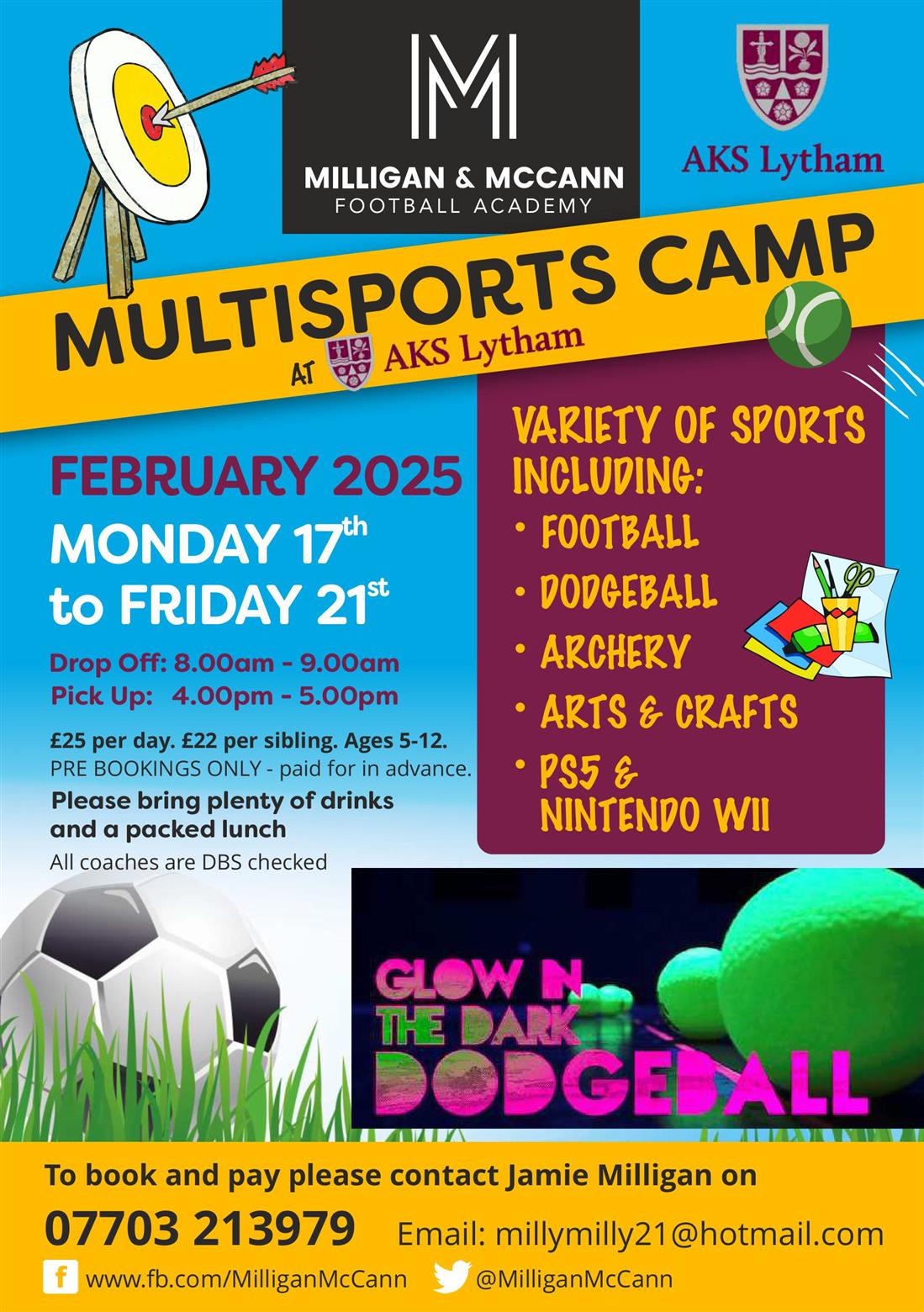 Milligan & McCann Multisports February Half Term Camp